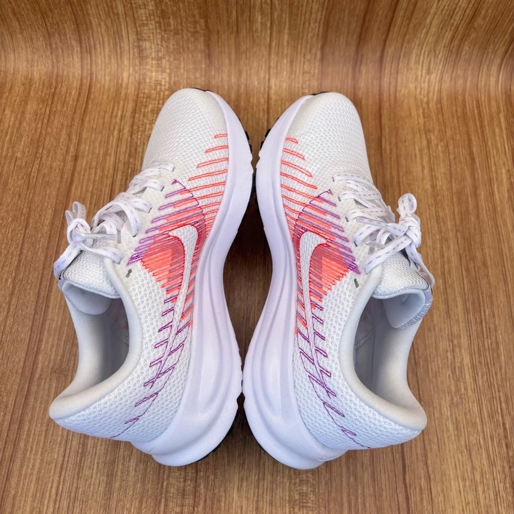 Nike Run Defy Running Shoes Womens 6 White Hydrangeas HM9593-102 Sneakers NEW - Picture 5 of 8